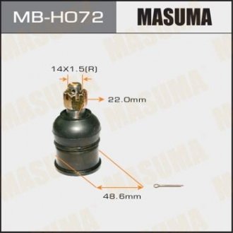 Опора шаровая нижняя Honda Accord (08-), Crosstour (10-15) (MB-H072) Honda Accord, Pilot MASUMA mbh072