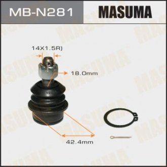 Опора кульова переднього верхнього важеля Nissan Navara, Pathfinder (05-14) MASUMA mbn281