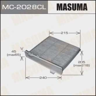 Фільтр салону вугільний MITSUBISHI PAJERO 2000-2006 MASUMA mc2028cl