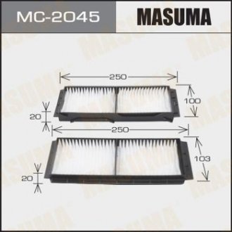 Фільтр салону MAZDA 5 (05-10), MAZDA 3 (03-09) (2 шт) MASUMA mc2045