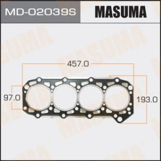 Купить Прокладка ГБЦ (MD-02039S) Nissan Patrol MASUMA md02039s (фото1) подбор по VIN коду, цена 903 грн.