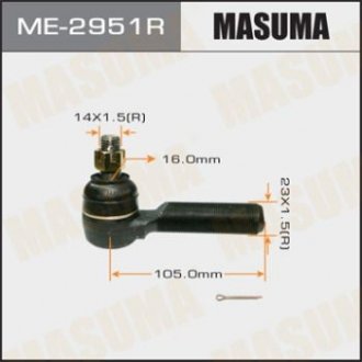 Наконечник рулевой тяги TOYOTA LAND_CRUISER 200 FJ80, HDJ81, HZJ81 Toyota Land Cruiser MASUMA me2951r