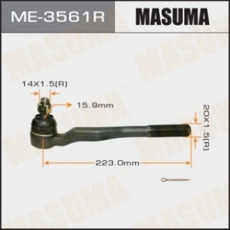 Накінечник кермової тяги out TOYOTA LAND_CRUISER 100 ##J9#, ##N18# RH MASUMA me3561r