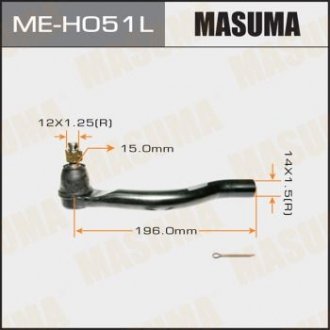 Накінечник кермовий Honda Accord MASUMA meh051l