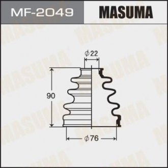 Пыльник ШРУСа наружного Honda CR-V (07-12) (MF-2049) Honda Accord, Prelude, Civic, CR-V MASUMA mf2049