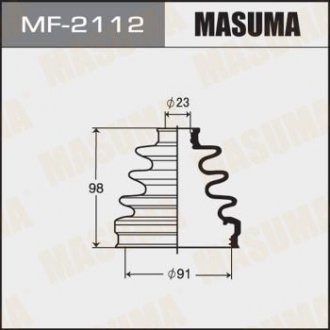 Пыльник ШРУСа HONDA CR-V III (06-14), HONDA FR-V (04-10), HONDA ACCORD VII (MF-2112) MASUMA mf2112