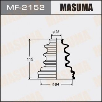 Пыльник ШРУСа внутреннего Toyota Hilux (-05) (MF-2152) Volkswagen Transporter, Multivan, Nissan Patrol MASUMA mf2152