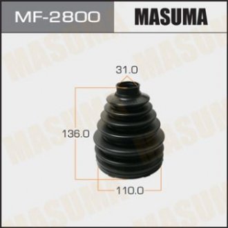 Купити Пильовик ШРКШу MF-2800 (пластик) + спецхомут MASUMA mf2800 (фото1) підбір по VIN коду, ціна 533 грн.