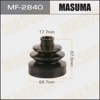 Пыльник ШРУСа заднего наружный Infinity QX50 (17-)/ Nissan Qashqai (06-), Rogue (14-), X-Trail (01-) (MF-2840) Nissan Murano, Qashqai, X-Trail, Renault Koleos MASUMA mf2840