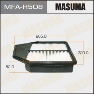 Купить Фильтр воздушный A8512 HONDA/ ACCORD/ V2400 08- Honda Accord MASUMA mfah508 (фото1) подбор по VIN коду, цена 288 грн.