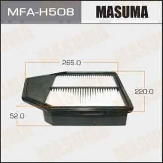 Фильтр воздушный A8512 HONDA/ ACCORD/ V2400 08- MASUMA mfah508