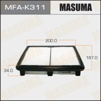 Фільтр повітряний DAEWOO/ MATIZ/ V800, V1000 98- MASUMA mfak311