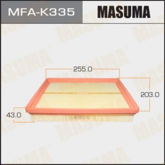 Фильтр воздушный A0244 KIA/ MAGENTIS/ V2000 V2700 05- (MFA-K335) MASUMA mfak335