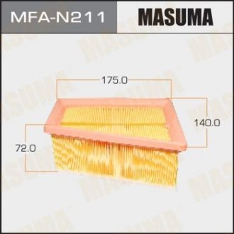 Фільтр повітряний NISSAN/ ALMERA 2012- MASUMA mfan211