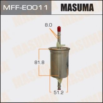 Фильтр топливный Ford Focus (-05)/ Mazda 3 (03-13) (MFF-E0011) MASUMA mffe0011