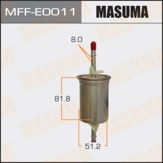 Фильтр топливный Ford Focus (-05)/ Mazda 3 (03-13) (MFF-E0011) Ford Focus, Connect, Transit, Mazda 3, Ford C-Max, Mazda 2 MASUMA mffe0011