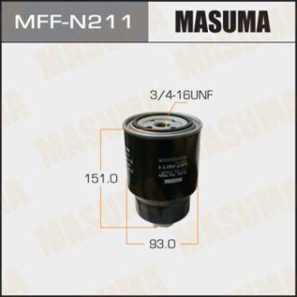 Фильтр топливный Nissan PATHFINDER, ALMERA / R51M, N16E MASUMA mffn211