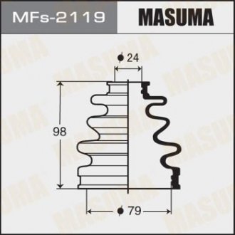 Пыльник ШРУСа наружного Mazda 6 (12-) / Toyota Corolla (00-06), Prius (00-05) силикон (MFs-2119) Toyota Corolla, Camry, Celica, Rav-4, Carina MASUMA mfs2119