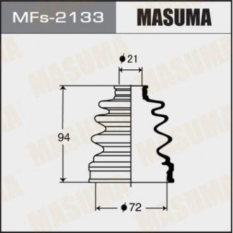 Пильовик ШРКШу внутрішнього Subaru Forester, Impreza, Legacy (-06) силікон MASUMA mfs2133
