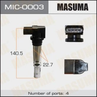 Котушка запалювання AUDI A2, A3 / BLF, BMY MASUMA mic0003