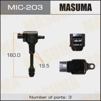 Катушка зажигания (MIC-203) Nissan X-Trail, Primera, Teana MASUMA mic203