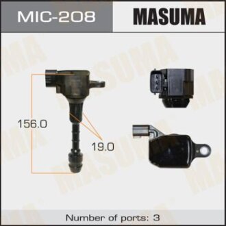 Котушка запалювання TEANA.J31.MURANO.Z50.04-08 Nissan Pathfinder, Murano MASUMA mic-208