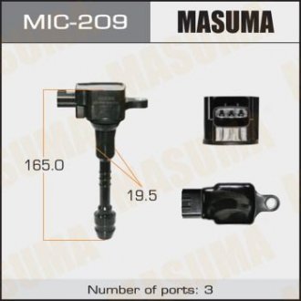 Котушка запалювання ALMERA, PRIMERA / GA16DE, QG15DE, QG18DE MASUMA mic209