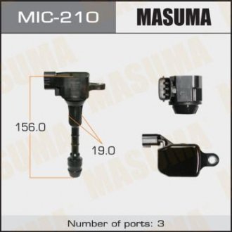 Катушка зажигания (MIC-210) Nissan X-Trail, Primera, Teana MASUMA mic210