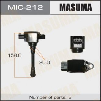 Катушка зажигания (MIC-212) Infiniti M, Q, Renault Laguna, Nissan Murano MASUMA mic212