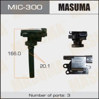 Катушка зажигания Mitsubishi Lancer 1.6 (-13) (MIC-300) MASUMA mic300