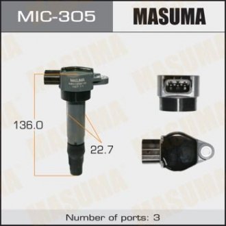 Катушка зажигания (MIC-305) Mitsubishi Colt, Smart Forfour MASUMA mic305
