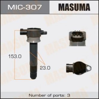 Катушка зажигания Mitsubishi Pajero 3.0 (07-) (MIC-307) Mitsubishi Pajero, Galant MASUMA mic307
