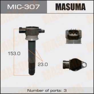 Котушка запалювання Mitsubishi Pajero 3.0 (07-) MASUMA mic307