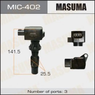 Купить Катушка зажигания CX-7, MAZDA 6 / L3-VDT, L3-VE (MIC-402) Mazda CX-7, 6, 3 MASUMA mic402 (фото1) подбор по VIN коду, цена 1319 грн.