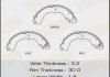 Купити Колодка гальмівна задня Nissan Tida 1.5, 1.8 (07-) барабанна Nissan Tiida MASUMA mk1267 (фото1) підбір по VIN коду, ціна 776 грн.