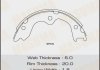 Купить Колодки тормозные стояночного тормоза Infinity G37 (07-14), M35 (06-10), QX50 (08-15) (MK-1516) MASUMA mk1516 (фото1) подбор по VIN коду, цена 990 грн.