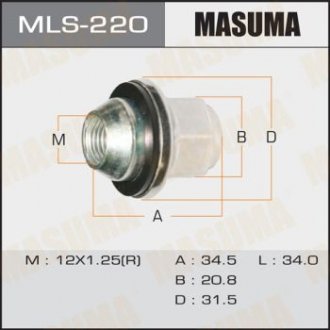 Гайка колеса Nissan (MLS-220) MASUMA mls220