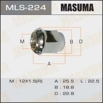 Гайка колеса MASUMA mls224