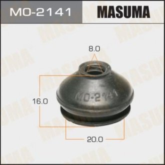 Пыльник опоры шаровой 8х20х16 HONDA CIVIC IX (12-20), HONDA ACCORD IX 2.4 (14-19) (MO-2141) Nissan Patrol MASUMA mo2141