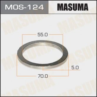Кольцо глушителя металлическое (55x70x5 mm) (MOS-124) Honda Civic, Accord, Prelude, HR-V, CR-V MASUMA mos124