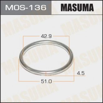 Кольцо глушителя (43x51.5x4.5) (MOS-136) Suzuki Swift, Ford KA, Nissan Primera, Almera MASUMA mos136