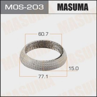 Кольцо глушителя (60.7x77.1x15) (MOS-203) Toyota Rav-4 MASUMA mos203
