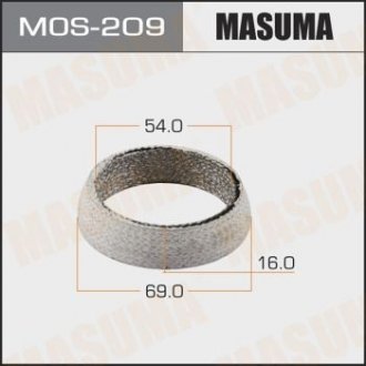 Кольцо глушителя графитовое (54x69x16) (MOS-209) Toyota Camry, Highlander MASUMA mos209