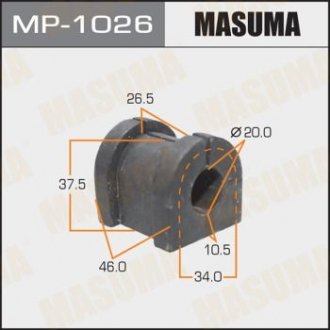 Втулка стабилизатора заднего (Кратно 2) Mitsubishi Outlander (06-12) (MP-1026) MASUMA mp1026