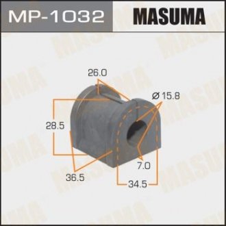 Купить Втулка стабилизатора заднего (Кратно 2) Mitsubishi Outlander (03-09) (MP-1032) Mitsubishi Outlander MASUMA mp1032 (фото1) подбор по VIN коду, цена 67 грн.