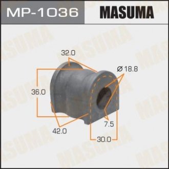Втулка стабилизатора заднего (Кратно 2) Mazda 6 (02-07) (MP-1036) MASUMA mp1036