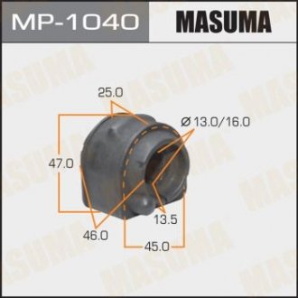 Втулка стабилизатора заднего (Кратно 2) Mazda 3 (06-13), 5 (10-15) (MP-1040) Mazda 5, 3 MASUMA mp1040