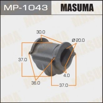 Купить Втулка стабилизатора переднего (Кратно 2) Nissan Almera (00-06) (MP-1043) Nissan Almera MASUMA mp1043 (фото1) подбор по VIN коду, цена 64 грн.