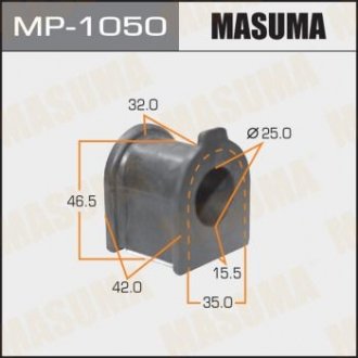 Втулка стабилизатора переднего (Кратно 2) Toyota Avensis (-05) (MP-1050) MASUMA mp1050