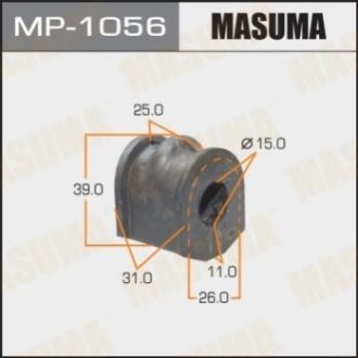 Втулка стабилизатора /rear/ TERRANO/ R50 [уп.2] Nissan Pathfinder MASUMA mp1056 (фото1)